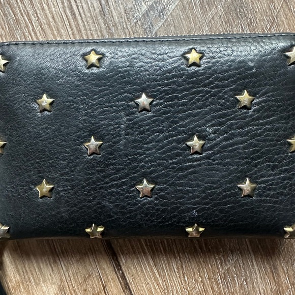 Fossil Black Star-Studded Wallet Wristlet - Picture 4 of 10